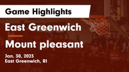 East Greenwich  vs Mount pleasant Game Highlights - Jan. 30, 2023