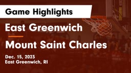 East Greenwich  vs Mount Saint Charles Game Highlights - Dec. 15, 2023