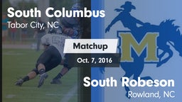 Matchup: South Columbus vs. South Robeson  2016