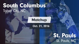 Matchup: South Columbus vs. St. Pauls  2016