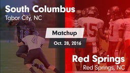 Matchup: South Columbus vs. Red Springs  2016