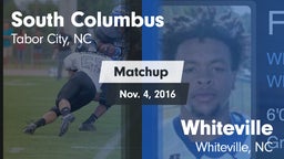Matchup: South Columbus vs. Whiteville  2016