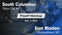 Matchup: South Columbus vs. East Bladen  2016