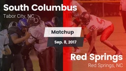 Matchup: South Columbus vs. Red Springs  2017