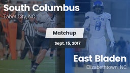 Matchup: South Columbus vs. East Bladen  2017