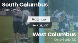 Matchup: South Columbus vs. West Columbus  2017