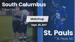 Matchup: South Columbus vs. St. Pauls  2017
