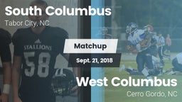 Matchup: South Columbus vs. West Columbus  2018