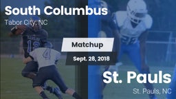 Matchup: South Columbus vs. St. Pauls  2018