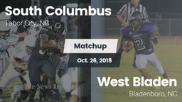 Matchup: South Columbus vs. West Bladen  2018