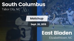 Matchup: South Columbus vs. East Bladen  2019
