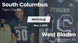 Matchup: South Columbus vs. West Bladen  2019
