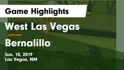 West Las Vegas  vs Bernalillo  Game Highlights - Jan. 10, 2019