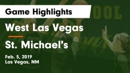West Las Vegas  vs St. Michael's  Game Highlights - Feb. 5, 2019