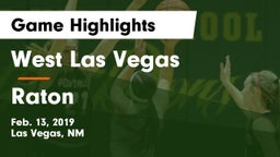 West Las Vegas  vs Raton  Game Highlights - Feb. 13, 2019