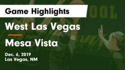 West Las Vegas  vs Mesa Vista  Game Highlights - Dec. 6, 2019