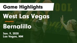 West Las Vegas  vs Bernalillo  Game Highlights - Jan. 9, 2020