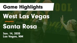 West Las Vegas  vs Santa Rosa  Game Highlights - Jan. 14, 2020
