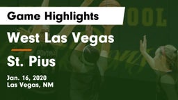 West Las Vegas  vs St. Pius Game Highlights - Jan. 16, 2020