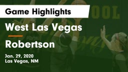 West Las Vegas  vs Robertson  Game Highlights - Jan. 29, 2020