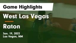West Las Vegas  vs Raton Game Highlights - Jan. 19, 2022