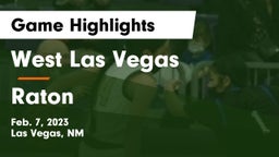 West Las Vegas  vs Raton Game Highlights - Feb. 7, 2023