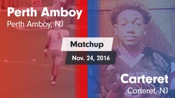 Matchup: Perth Amboy vs. Carteret  2016
