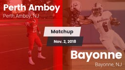 Matchup: Perth Amboy vs. Bayonne  2018
