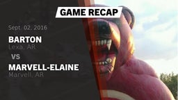 Recap: Barton  vs. Marvell-Elaine  2016