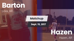 Matchup: Barton vs. Hazen  2017