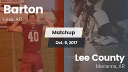 Matchup: Barton vs. Lee County  2017