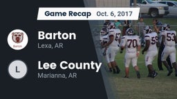 Recap: Barton  vs. Lee County  2017