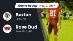 Recap: Barton  vs. Rose Bud  2017