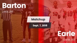 Matchup: Barton vs. Earle  2018