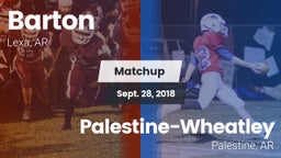 Matchup: Barton vs. Palestine-Wheatley  2018