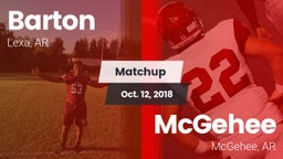 Matchup: Barton vs. McGehee  2018