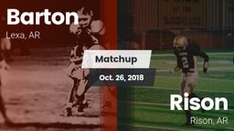 Matchup: Barton vs. Rison  2018