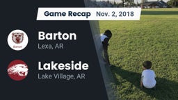 Recap: Barton  vs. Lakeside  2018