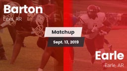 Matchup: Barton vs. Earle  2019