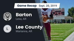 Recap: Barton  vs. Lee County  2019