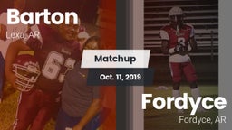 Matchup: Barton vs. Fordyce  2019