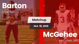 Matchup: Barton vs. McGehee  2019