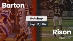 Matchup: Barton vs. Rison  2020