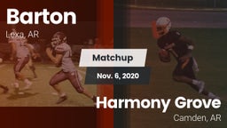 Matchup: Barton vs. Harmony Grove  2020
