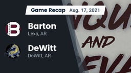 Recap: Barton  vs. DeWitt  2021