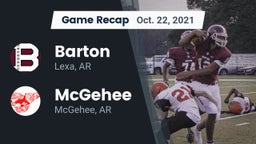 Recap: Barton  vs. McGehee  2021