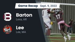 Recap: Barton  vs. Lee  2022