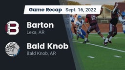 Recap: Barton  vs. Bald Knob  2022