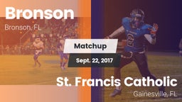 Matchup: Bronson vs. St. Francis Catholic  2017