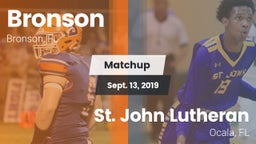 Matchup: Bronson vs. St. John Lutheran  2019